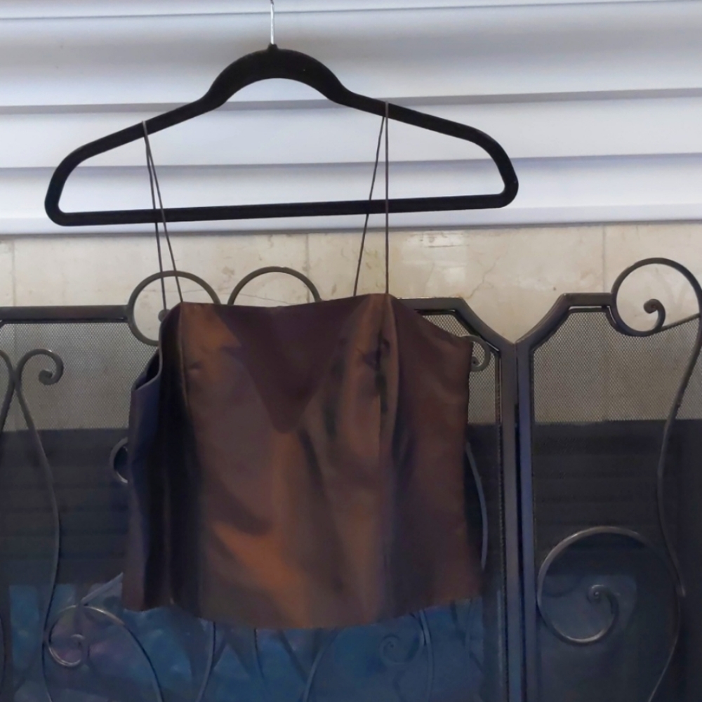 Suit set brown shiny